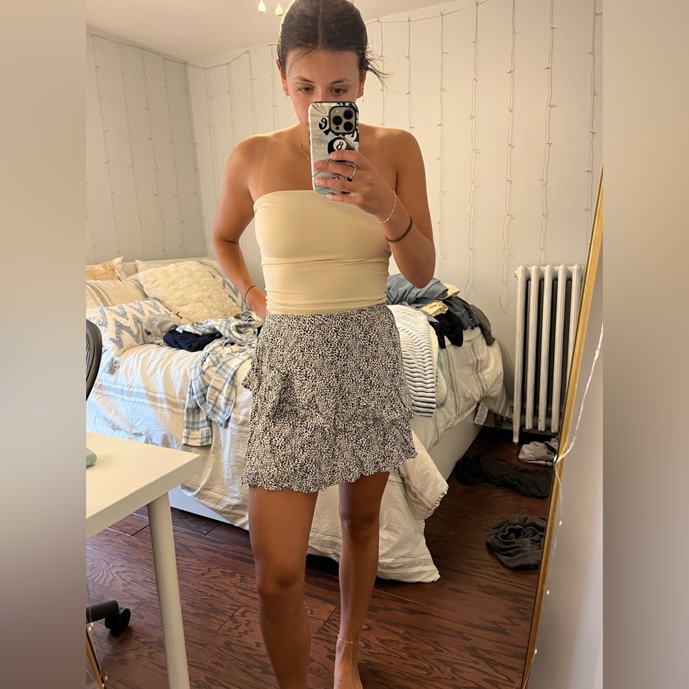 Cheetah Print Ruffle Skirt